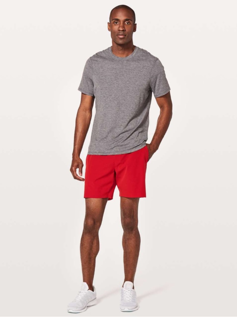 Lululemon Channel‎ Cross Swim Shorts Mens M Red 7" Mesh Lined Board Shorts